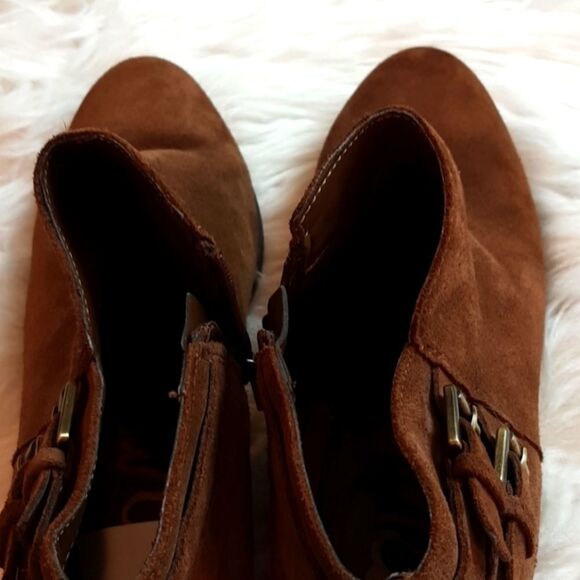 SAM ELDERMAN suede ankle boots zip 8 M‎ - Picture 4 of 11